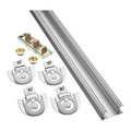 National Hardware Galvanized Silver Nylon/Steel By-Pass Door Hardware Set 1 pk N343-087